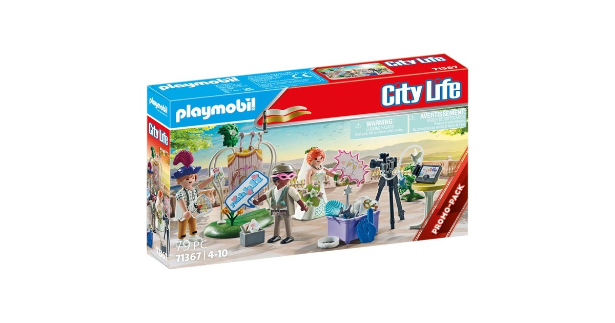 PLAYMOBIL 71367 City Life Hochzeits Fotobox, Konstruktionsspielzeug
