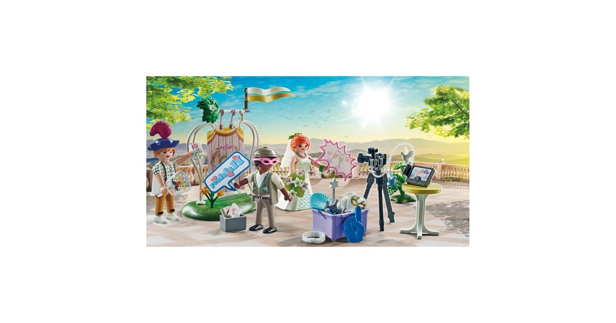 PLAYMOBIL 71367 City Life Hochzeits Fotobox, Konstruktionsspielzeug