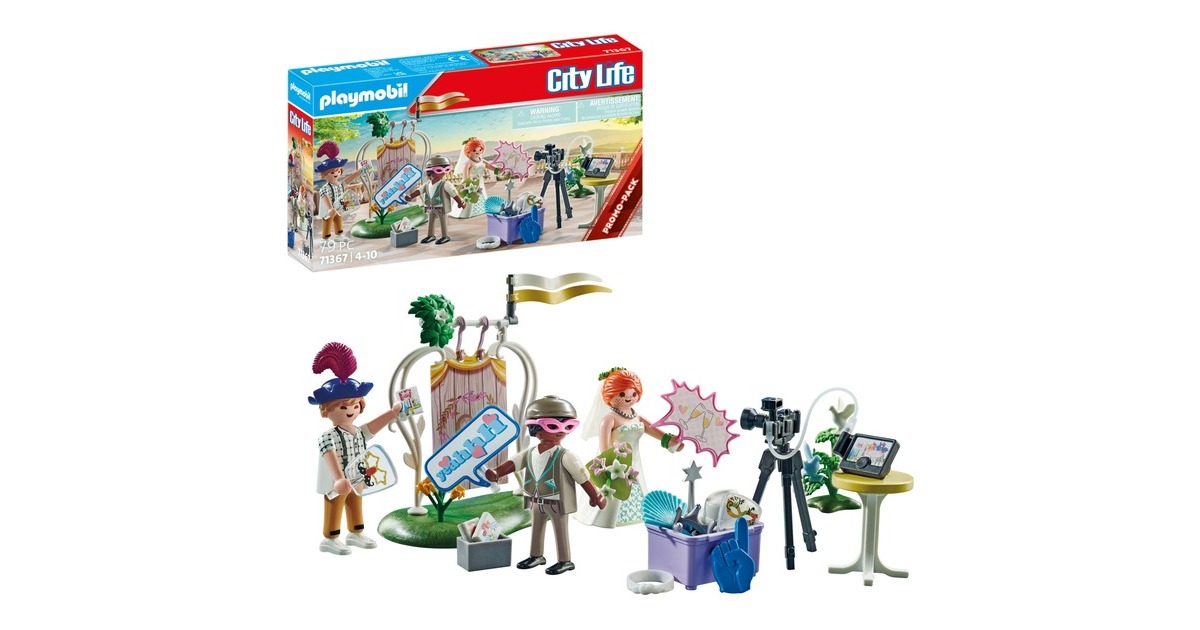 PLAYMOBIL 71367 City Life Hochzeits Fotobox, Konstruktionsspielzeug