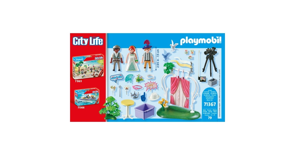 PLAYMOBIL 71367 City Life Hochzeits Fotobox, Konstruktionsspielzeug