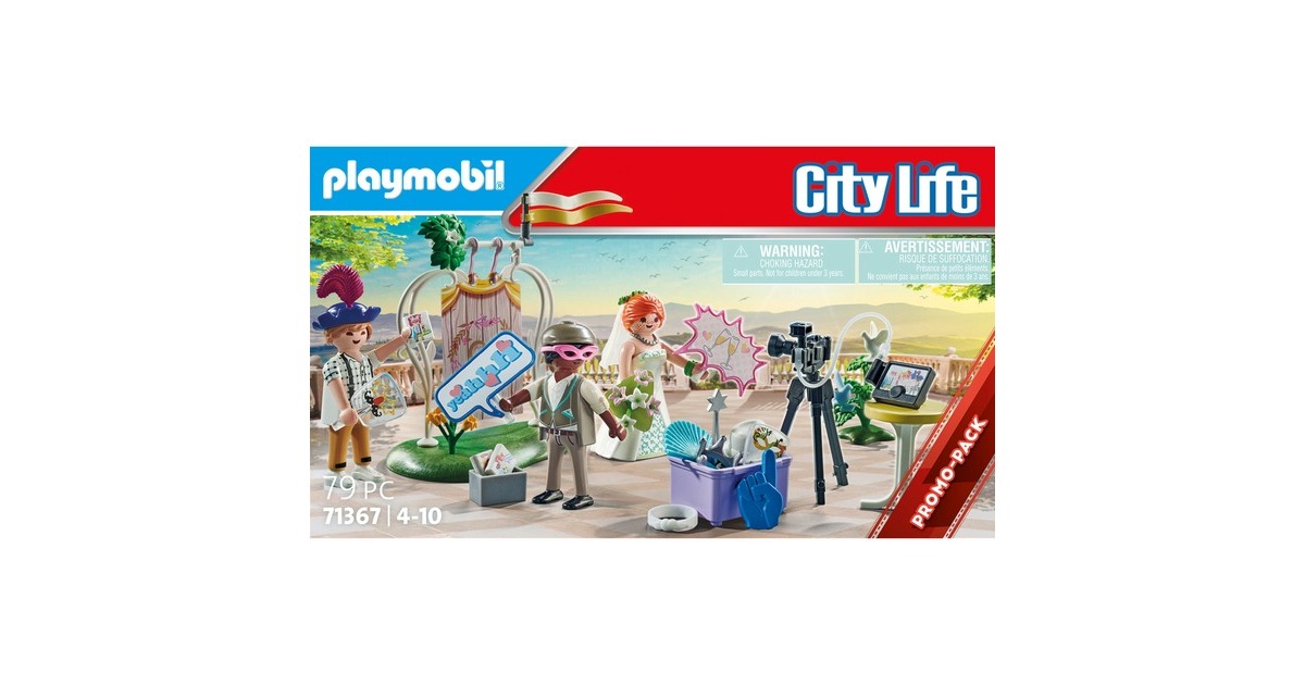 PLAYMOBIL 71367 City Life Hochzeits Fotobox, Konstruktionsspielzeug