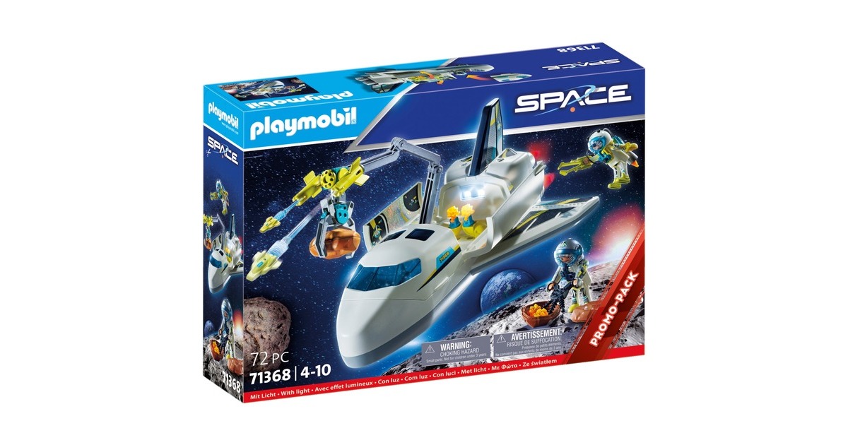 PLAYMOBIL 71368 Space-Shuttle auf Mission, Konstruktionsspielzeug