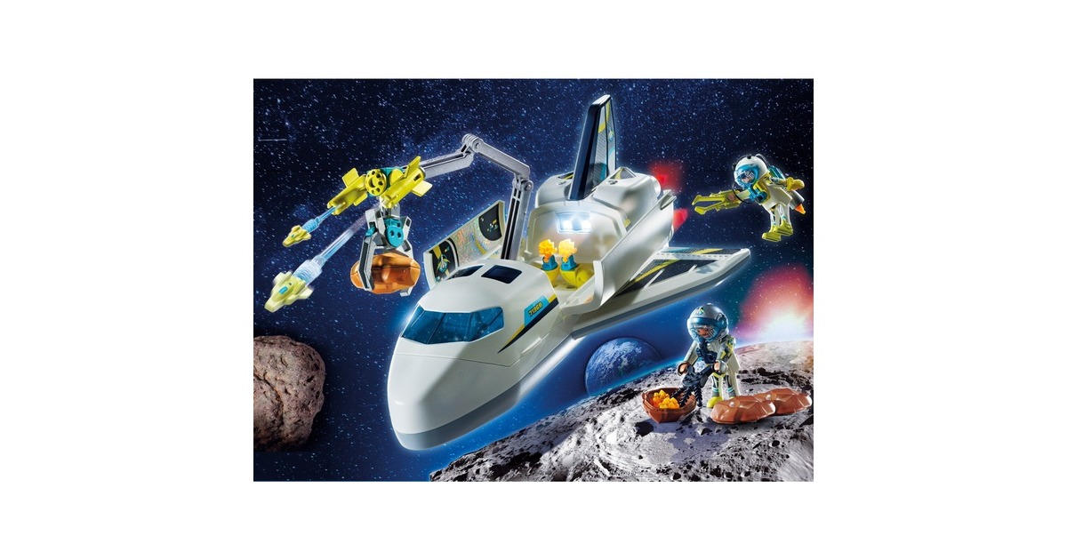 PLAYMOBIL 71368 Space-Shuttle auf Mission, Konstruktionsspielzeug