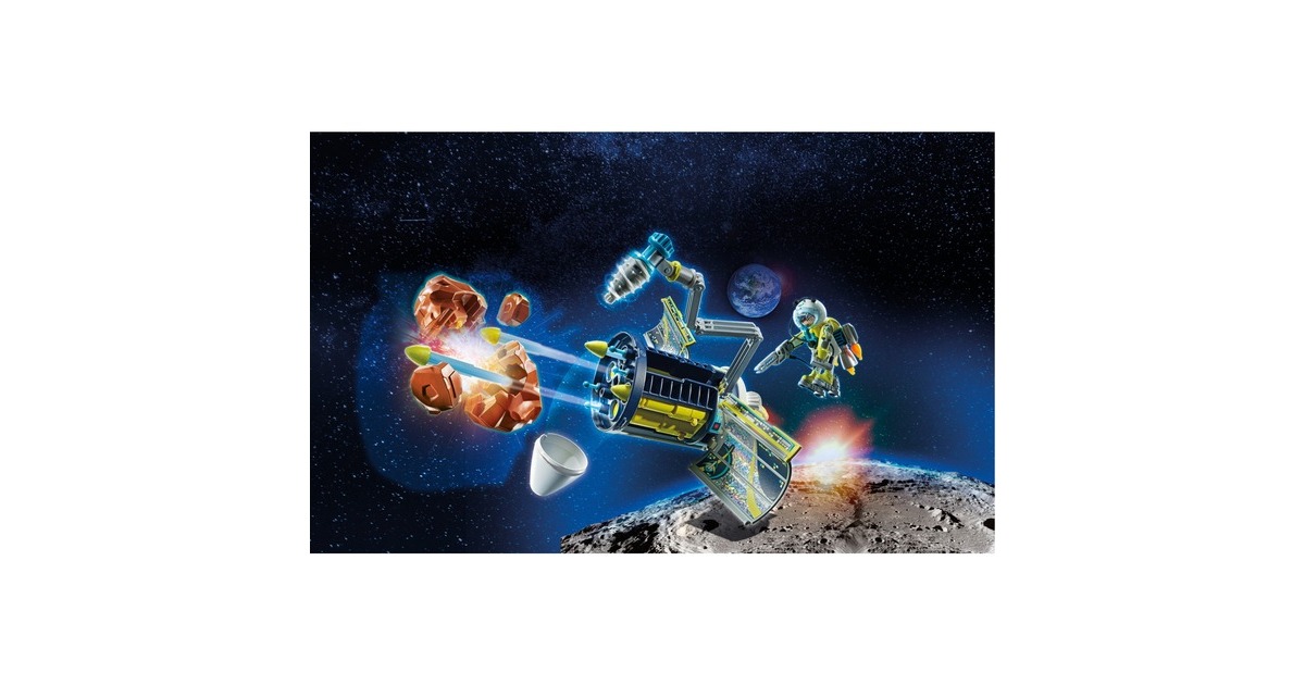 PLAYMOBIL 71369 Space Meteoroiden-Zerstörer, Konstruktionsspielzeug