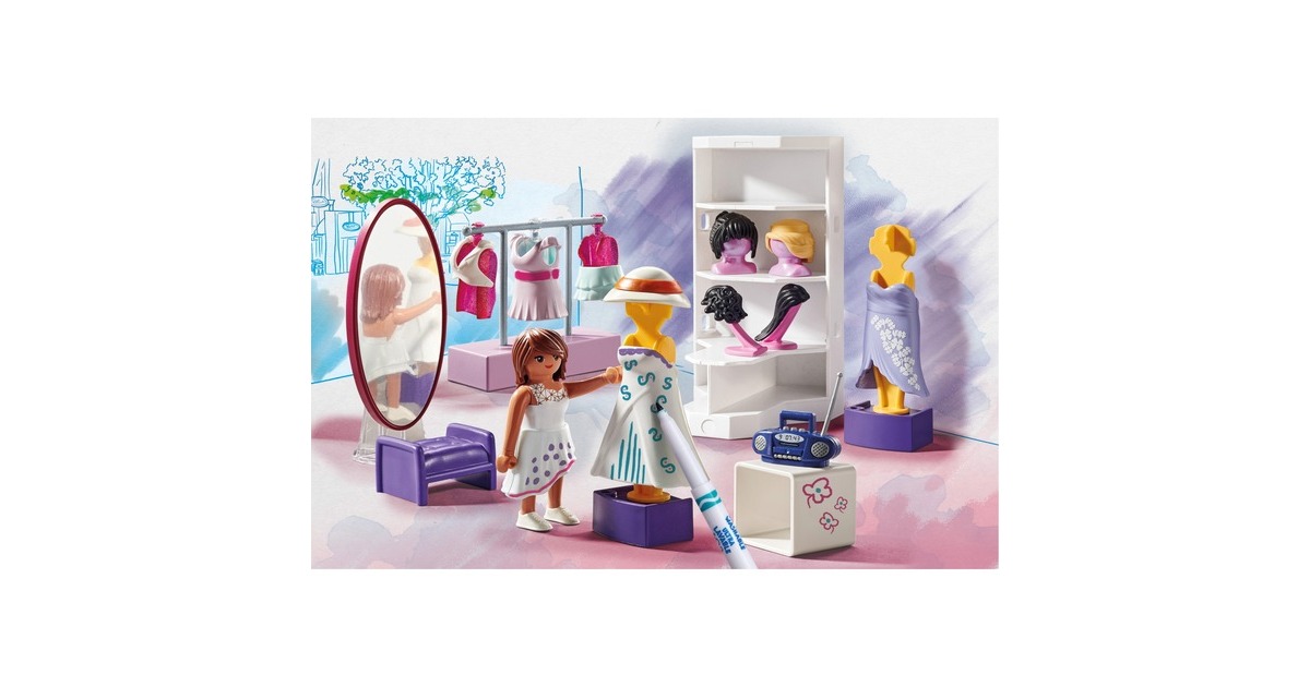 PLAYMOBIL 71373 Color Fashion Design Set, Konstruktionsspielzeug