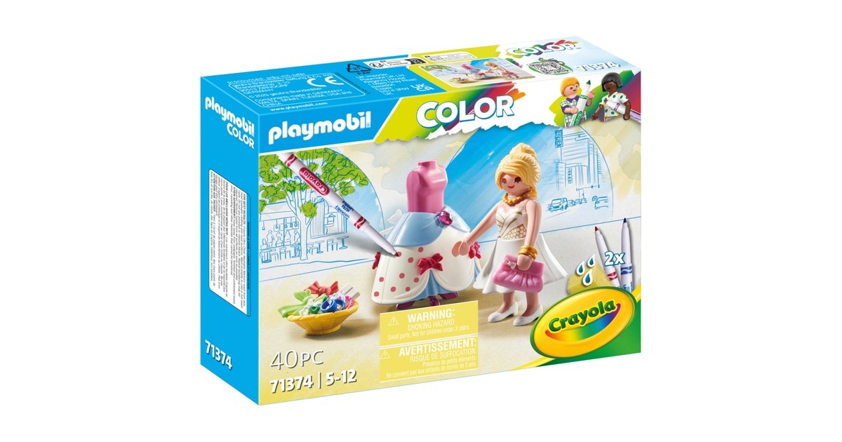 PLAYMOBIL 71374 Color Fashion Kleid, Konstruktionsspielzeug