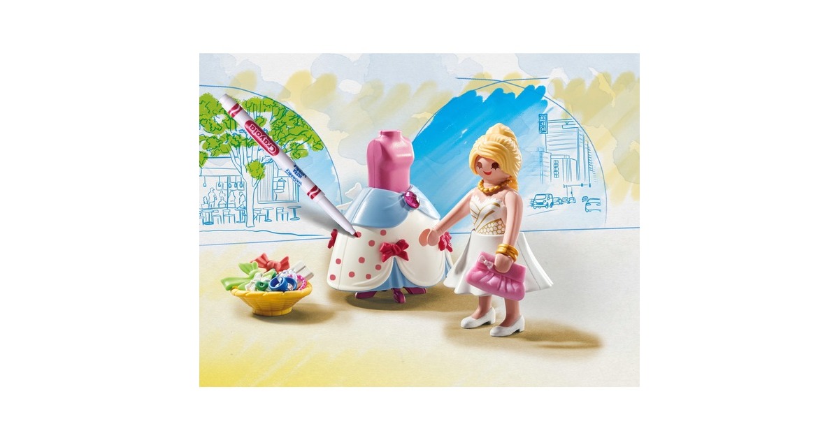 PLAYMOBIL 71374 Color Fashion Kleid, Konstruktionsspielzeug