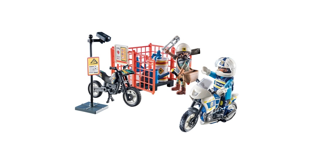 PLAYMOBIL 71381 City Action Starter Pack Polizei, Konstruktionsspielzeug