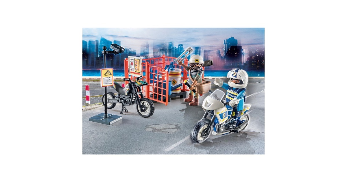 PLAYMOBIL 71381 City Action Starter Pack Polizei, Konstruktionsspielzeug
