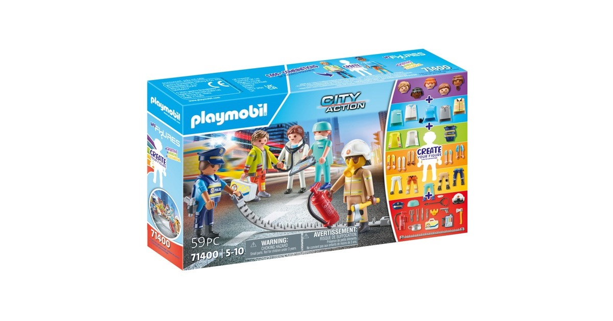 PLAYMOBIL 71400 My Figures: Rescue, Konstruktionsspielzeug