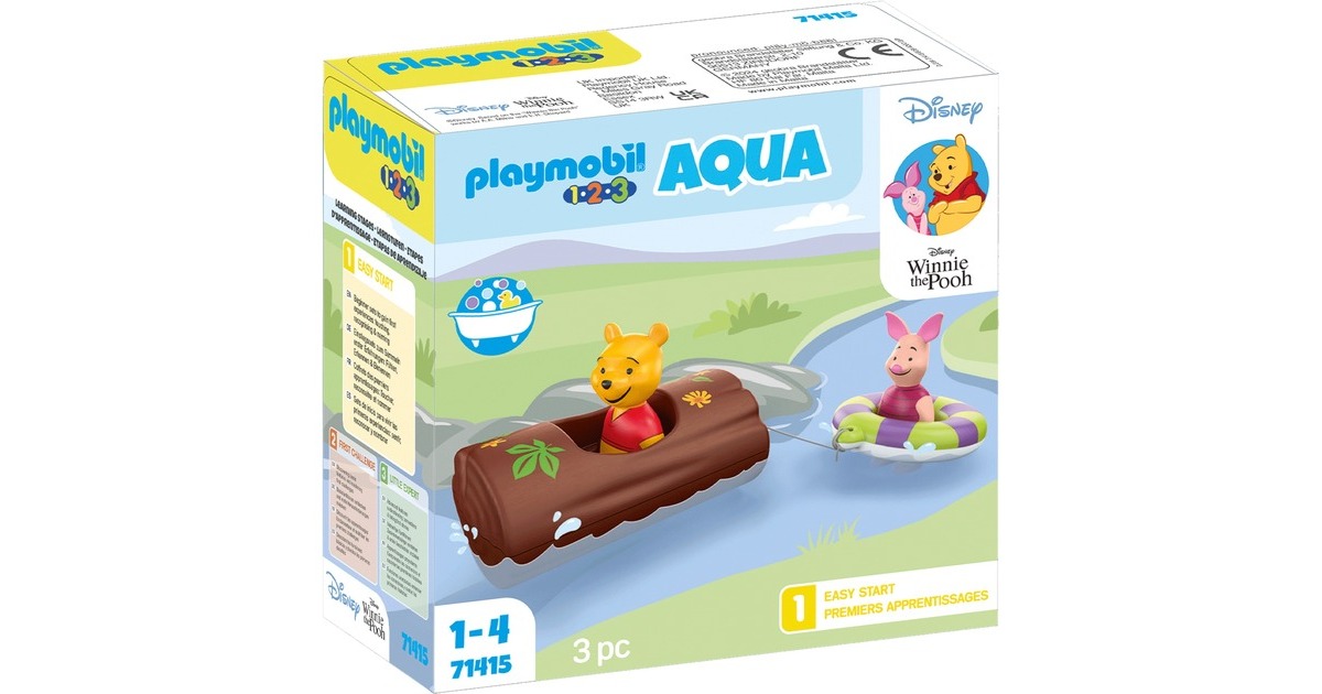 PLAYMOBIL 71415 1.2.3 & Disney: Winnies & Ferkels Wasserabenteuer, Konstruktionsspielzeug