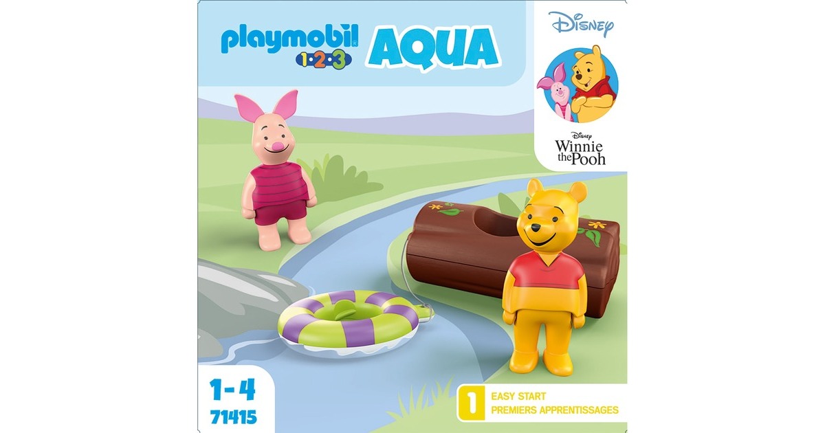 PLAYMOBIL 71415 1.2.3 & Disney: Winnies & Ferkels Wasserabenteuer, Konstruktionsspielzeug