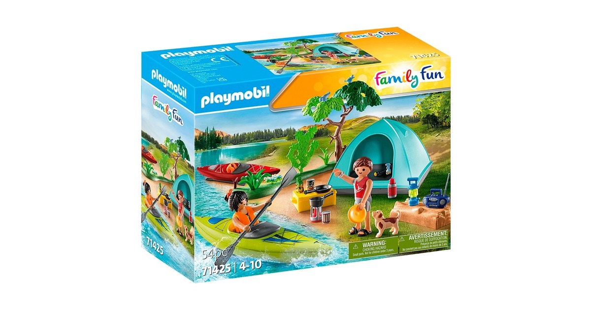PLAYMOBIL 71425 Family Fun Zelten, Konstruktionsspielzeug