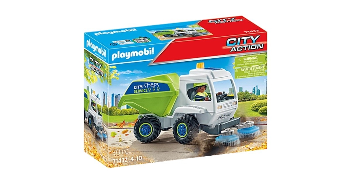 PLAYMOBIL 71432 City Action Kehrmaschine, Konstruktionsspielzeug