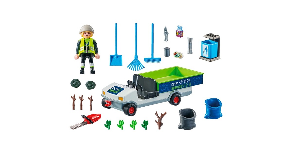 PLAYMOBIL 71433 City Action Stadtreinigung mit E-Fahrzeug, Konstruktionsspielzeug