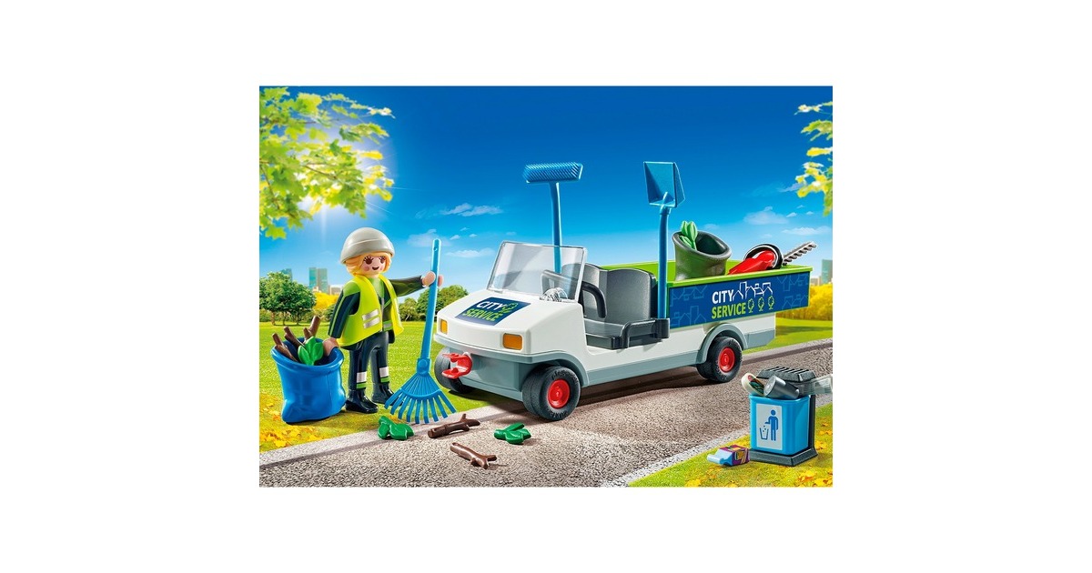 PLAYMOBIL 71433 City Action Stadtreinigung mit E-Fahrzeug, Konstruktionsspielzeug