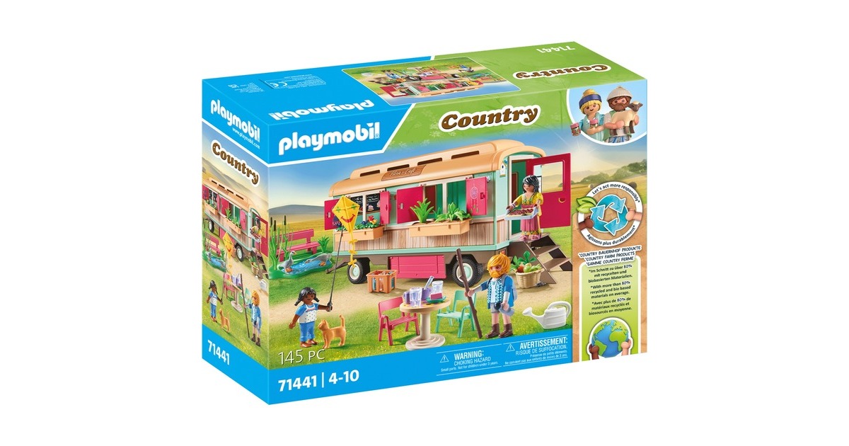 PLAYMOBIL 71441 Country Gemütliches Bauwagencafé, Konstruktionsspielzeug