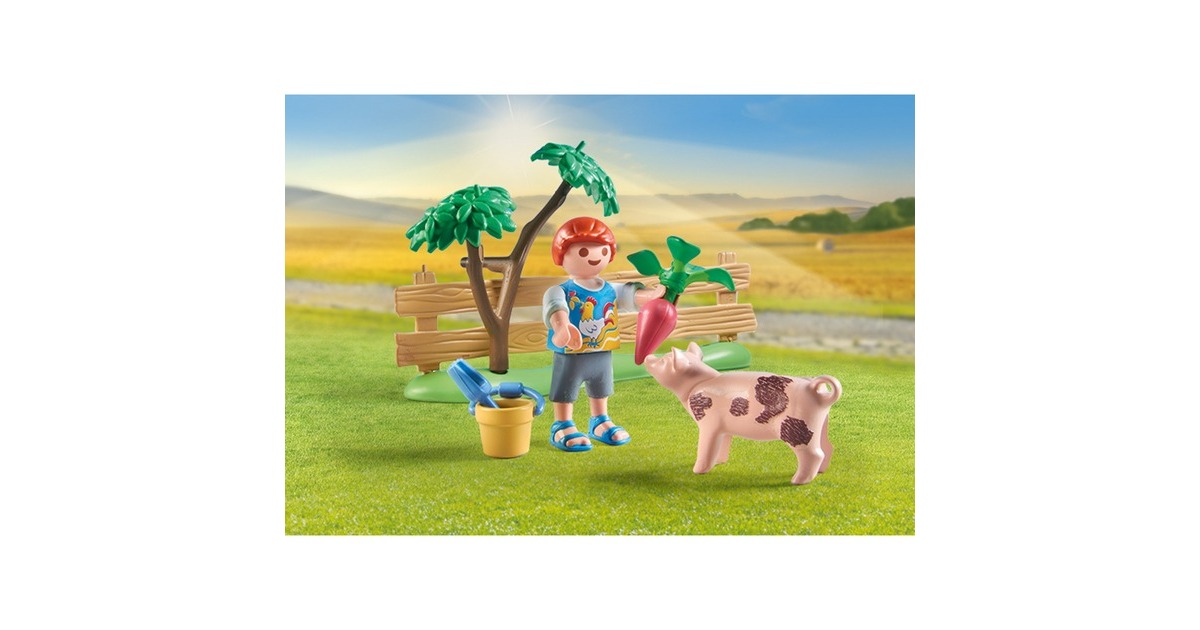 PLAYMOBIL 71443 Country Idyllischer Gemüsegarten bei den Großeltern, Konstruktionsspielzeug