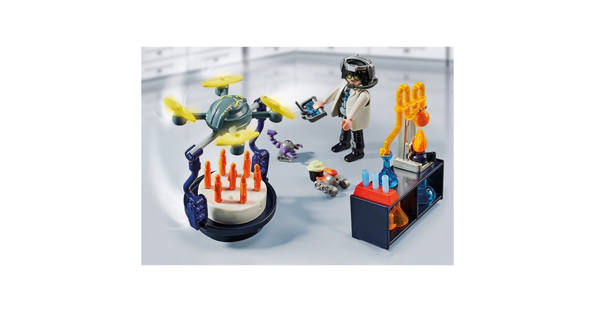 PLAYMOBIL 71450 City Life Forscher mit Robotern, Konstruktionsspielzeug