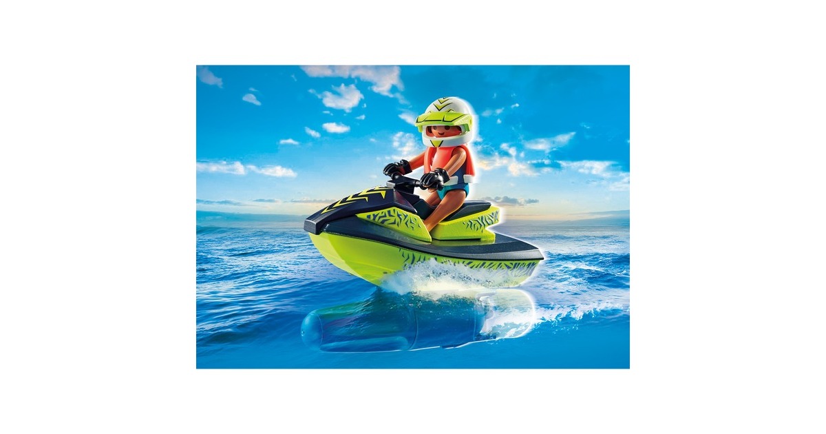 PLAYMOBIL 71464 City Action Feuerwehrboot mit Aqua Scooter, Konstruktionsspielzeug