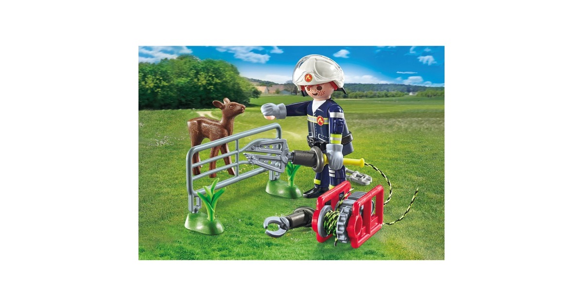 PLAYMOBIL 71467 City Action Feuerwehr-Tierrettung, Konstruktionsspielzeug