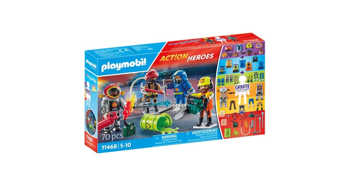 PLAYMOBIL 71468 My Figures: Feuerwehr, Konstruktionsspielzeug