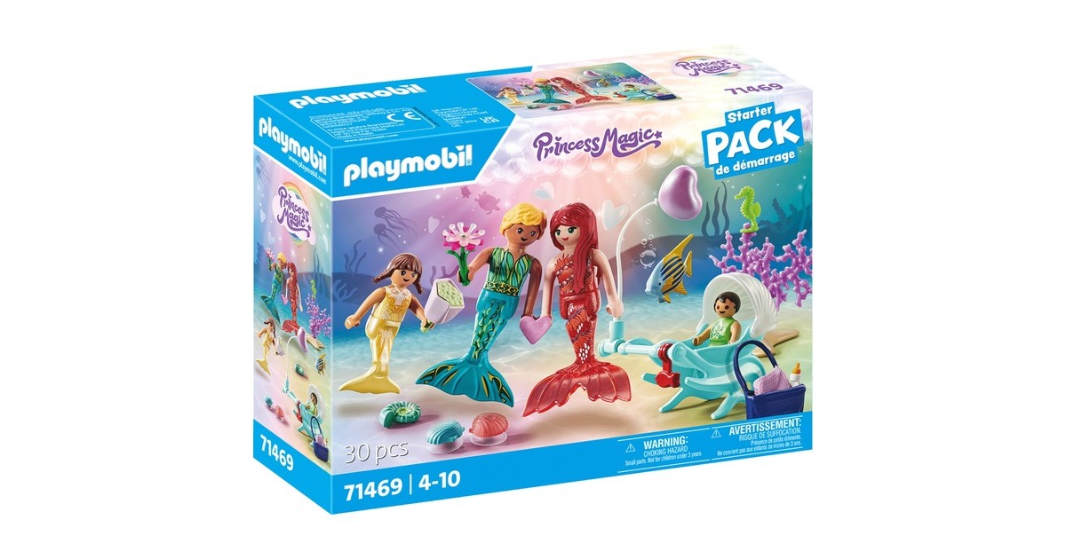 PLAYMOBIL 71469 Princess Magic Starter Pack Liebevolle Meerjungfrauenfamilie, Konstruktionsspielzeug PLAYMOBIL 71469 Princess Magic Starter Pack Liebevolle Meerjungfrauenfamilie, Konstruktionsspielzeug