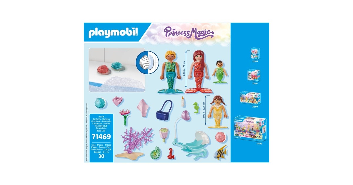 PLAYMOBIL 71469 Princess Magic Starter Pack Liebevolle Meerjungfrauenfamilie, Konstruktionsspielzeug