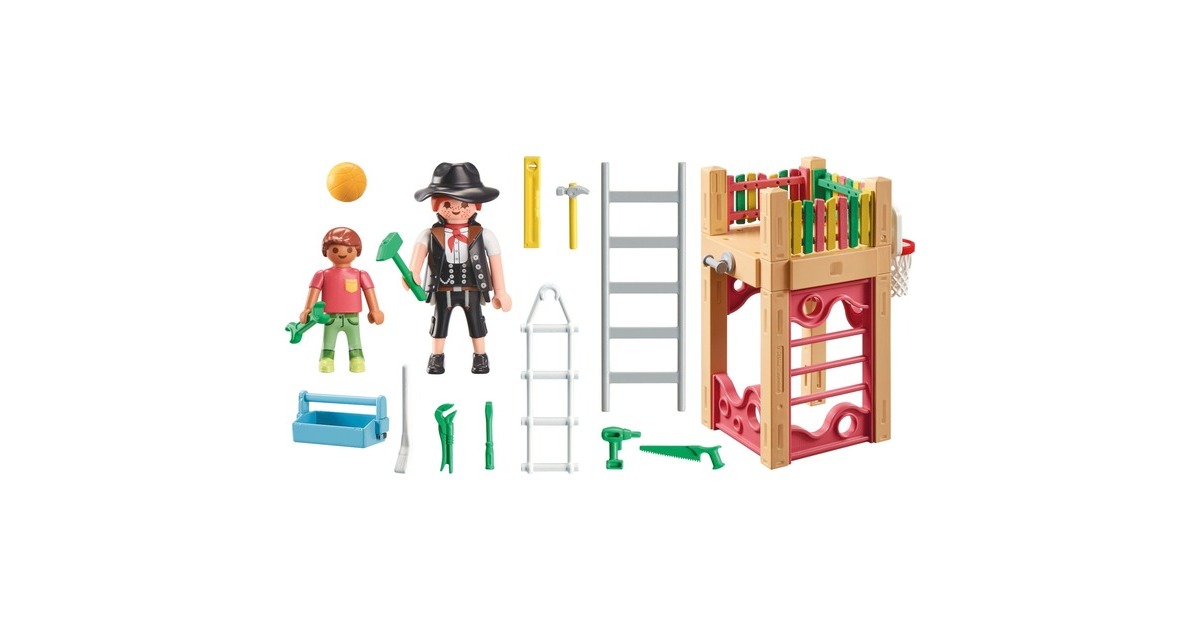 PLAYMOBIL 71475 City Life Starter Pack Zimmerin on Tour, Konstruktionsspielzeug