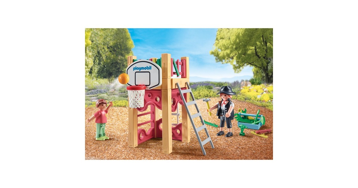PLAYMOBIL 71475 City Life Starter Pack Zimmerin on Tour, Konstruktionsspielzeug