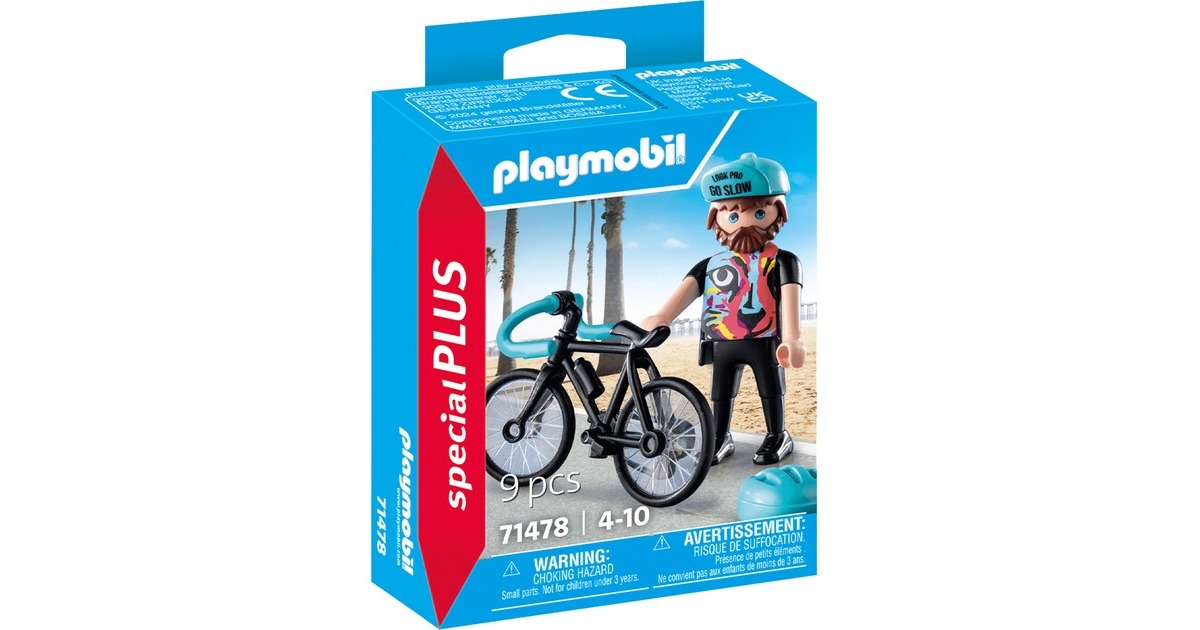 PLAYMOBIL 71478 specialPLUS Rennradfahrer Paul, Konstruktionsspielzeug