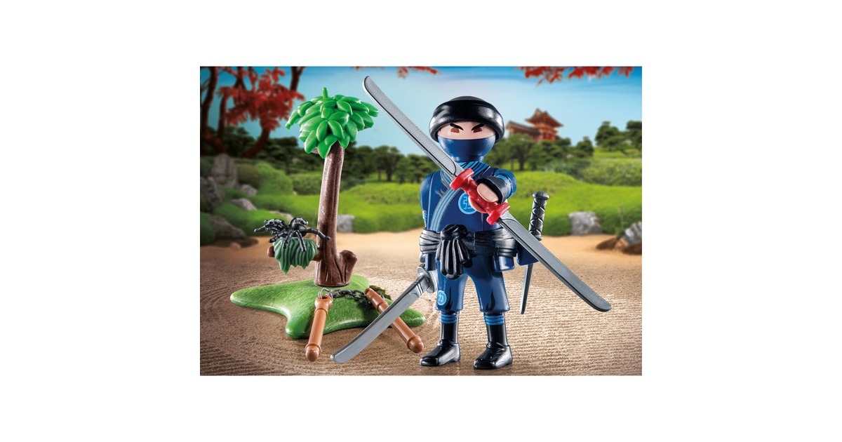 PLAYMOBIL 71481 specialPLUS Ninja mit Ausrüstung, Konstruktionsspielzeug