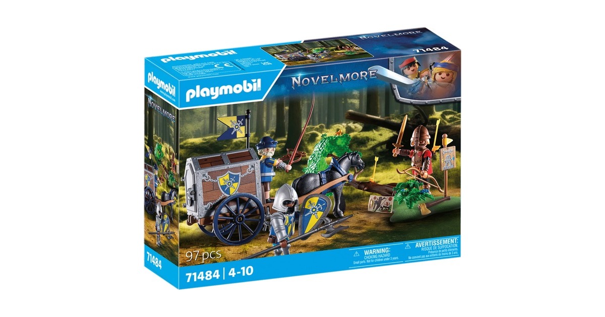 PLAYMOBIL 71484 Novelmore Überfall auf Transportwagen, Konstruktionsspielzeug