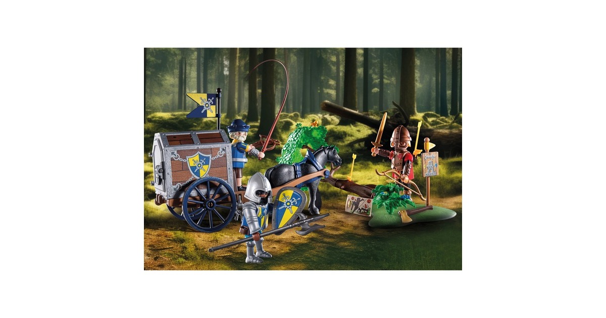 PLAYMOBIL 71484 Novelmore Überfall auf Transportwagen, Konstruktionsspielzeug
