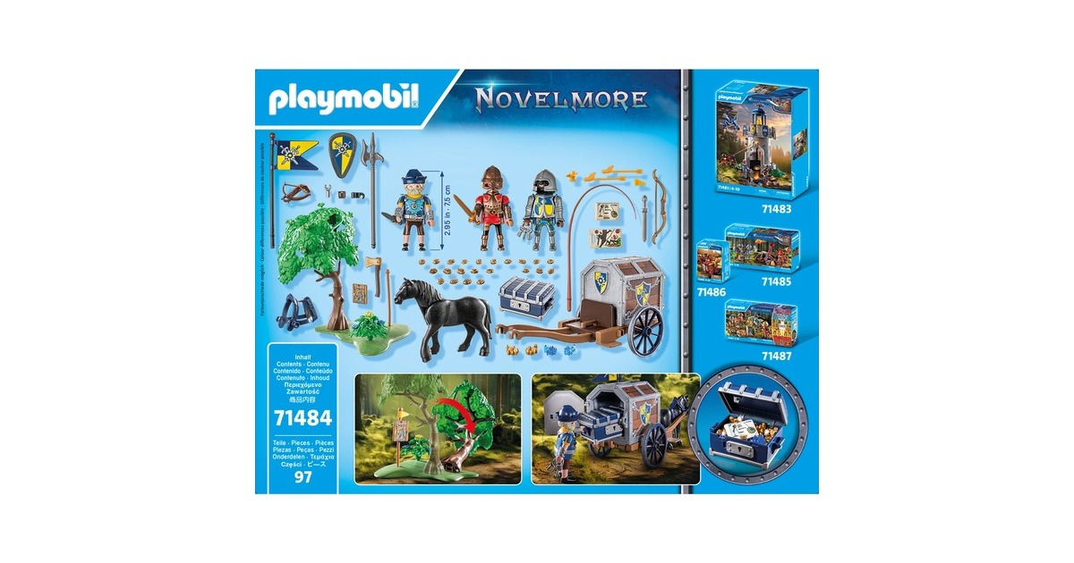PLAYMOBIL 71484 Novelmore Überfall auf Transportwagen, Konstruktionsspielzeug