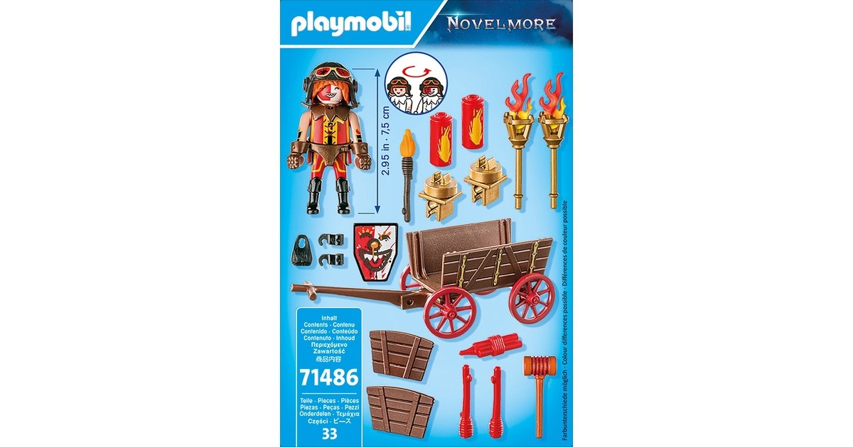 PLAYMOBIL 71486 Novelmore Kahbooms Rennwagen, Konstruktionsspielzeug