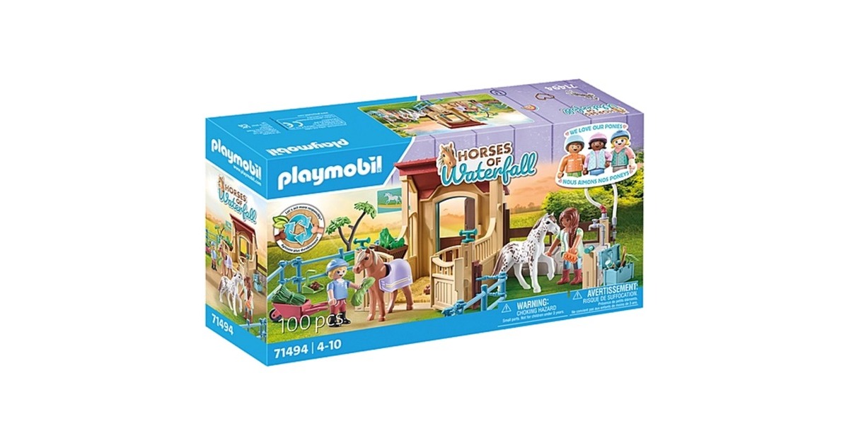 PLAYMOBIL 71494 Horses of Waterfall Reitstall, Konstruktionsspielzeug