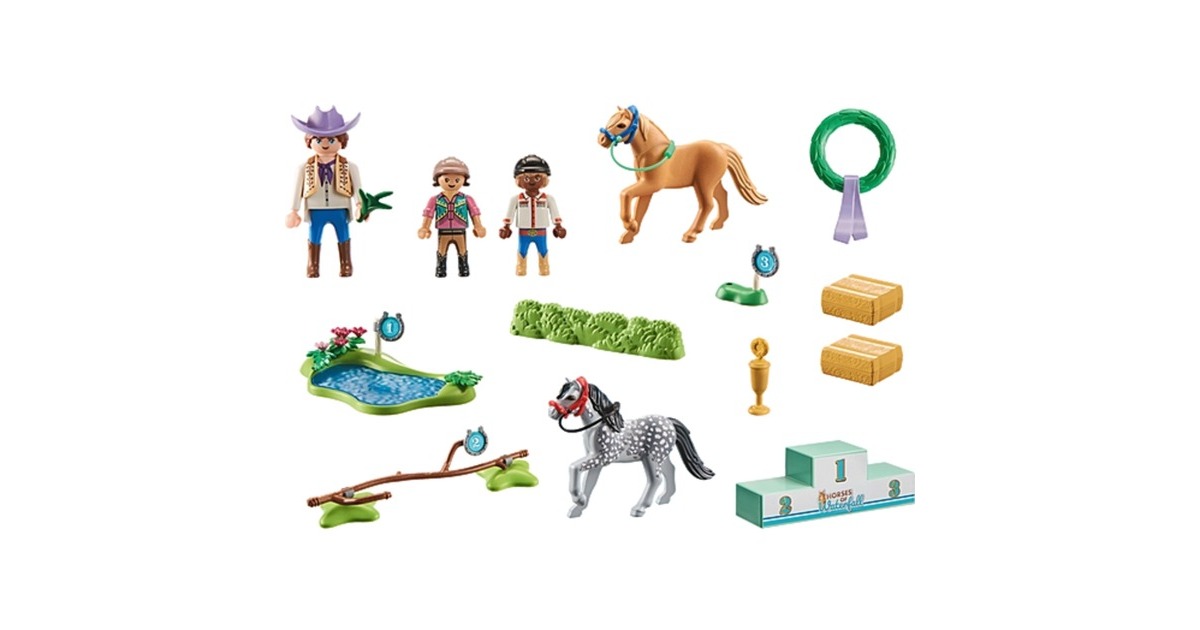 PLAYMOBIL 71495 Horses of Waterfall Ponyturnier, Konstruktionsspielzeug