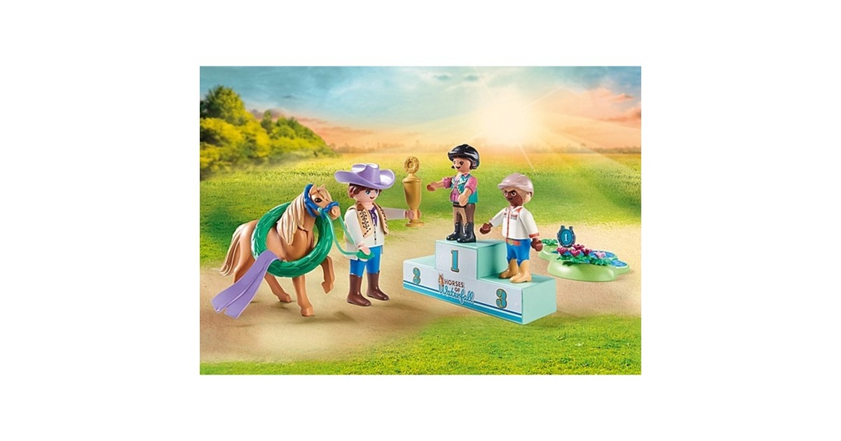 PLAYMOBIL 71495 Horses of Waterfall Ponyturnier, Konstruktionsspielzeug