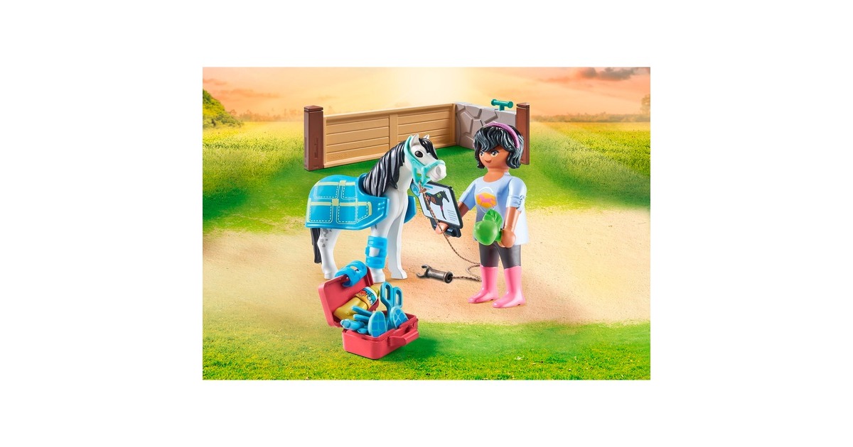 PLAYMOBIL 71497 Horses of Waterfall Pferdetherapeutin, Konstruktionsspielzeug