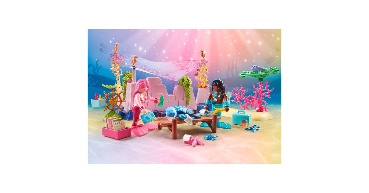 PLAYMOBIL 71499 Princess Magic Unterwasser-Tierpflege der Meeresbewohner, Konstruktionsspielzeug