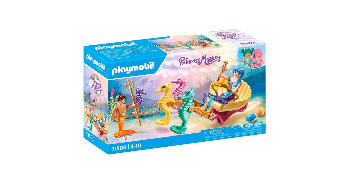 PLAYMOBIL 71500 Princess Magic Meeresbewohner mit Seepferdchenkutsche, Konstruktionsspielzeug PLAYMOBIL 71500 Princess Magic Meeresbewohner mit Seepferdchenkutsche, Konstruktionsspielzeug