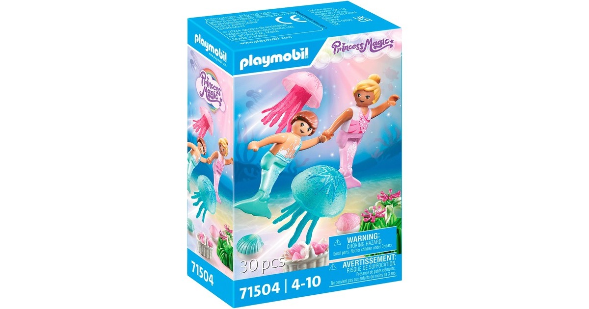 PLAYMOBIL 71504 Princess Magic Meerkinder mit Quallen, Konstruktionsspielzeug