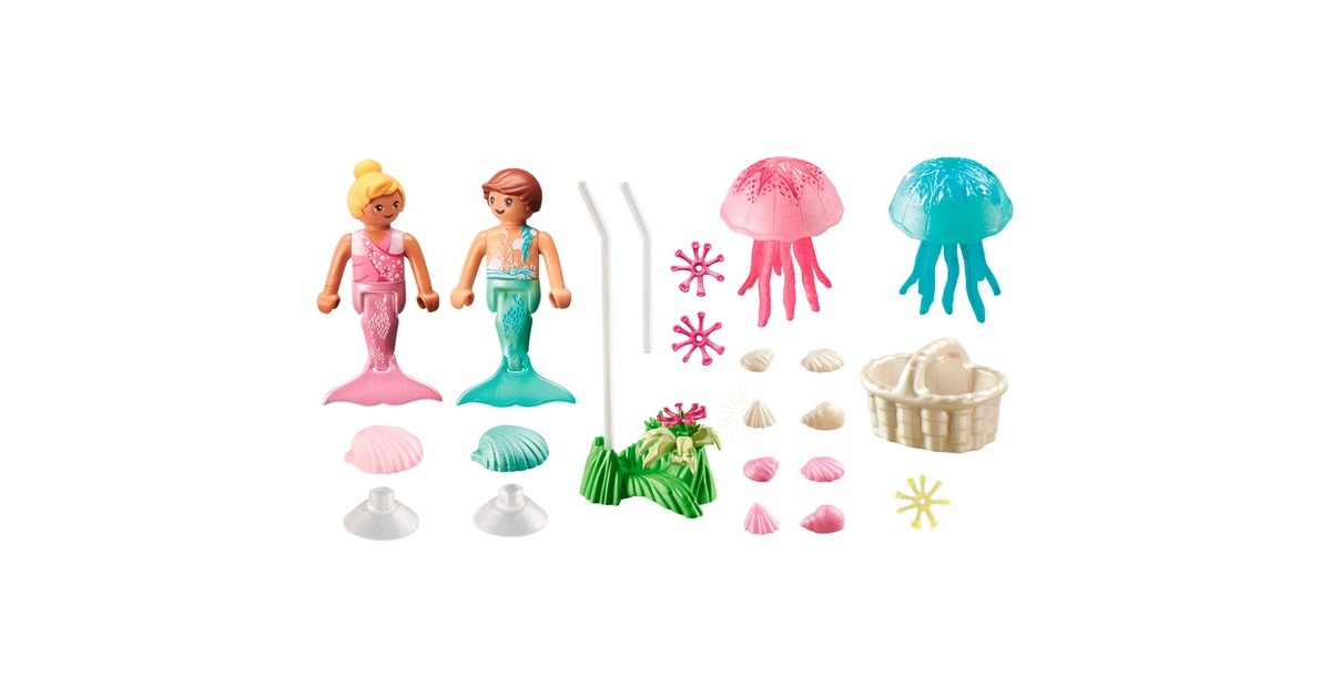 PLAYMOBIL 71504 Princess Magic Meerkinder mit Quallen, Konstruktionsspielzeug