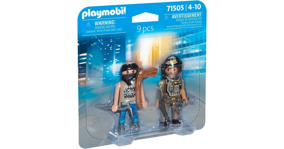 PLAYMOBIL 71505 DuoPack SWAT & Bandit, Konstruktionsspielzeug
