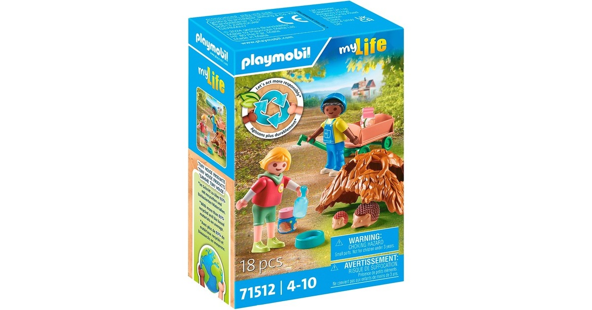PLAYMOBIL 71512 City Life Pflege der Igelfamilie, Konstruktionsspielzeug