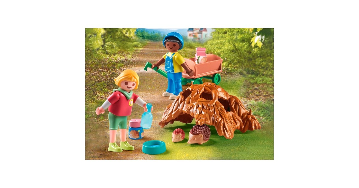 PLAYMOBIL 71512 City Life Pflege der Igelfamilie, Konstruktionsspielzeug