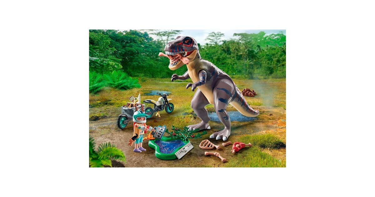 PLAYMOBIL 71524 Dinos T-Rex-Spurensuche, Konstruktionsspielzeug