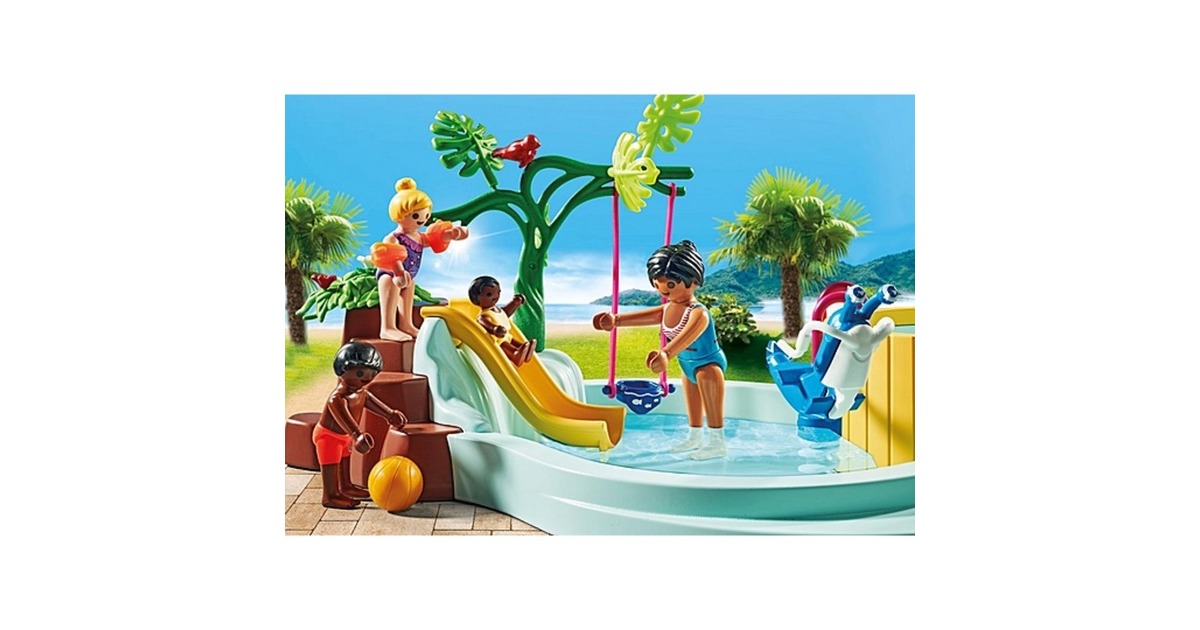 PLAYMOBIL 71529 City Life Kinderbecken mit Whirlpool, Konstruktionsspielzeug