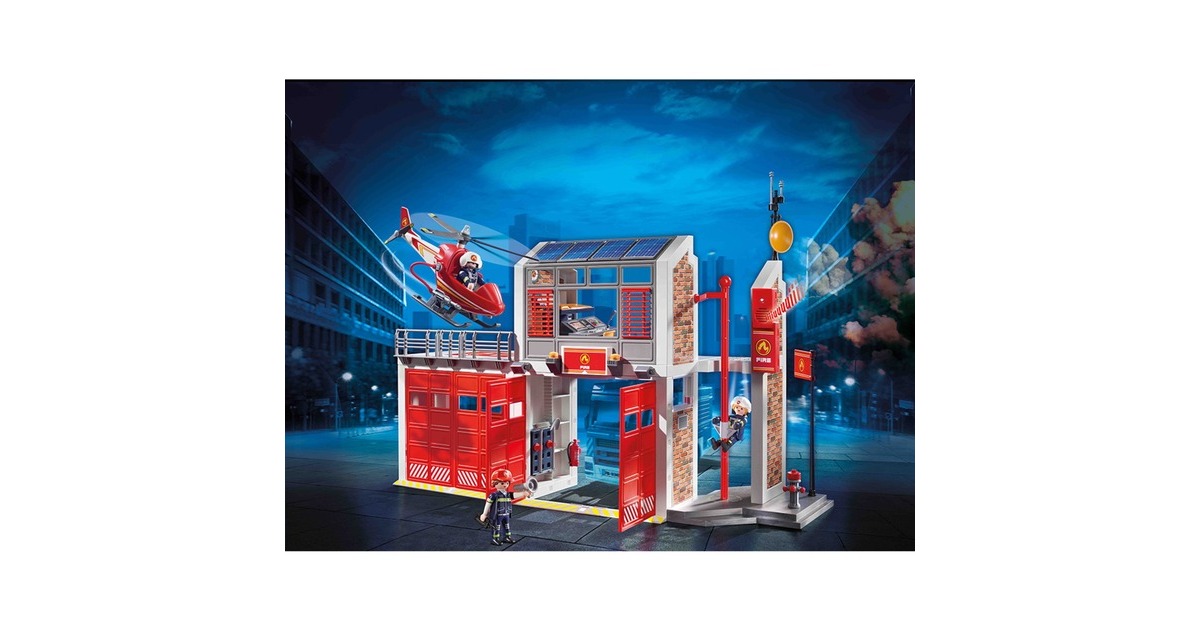 PLAYMOBIL 9462 City Action Große Feuerwache, Konstruktionsspielzeug(Mit Feueralarm)